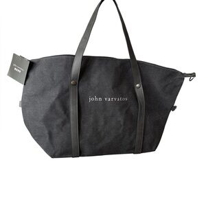 John Varvatos Black Men's Tote Bag